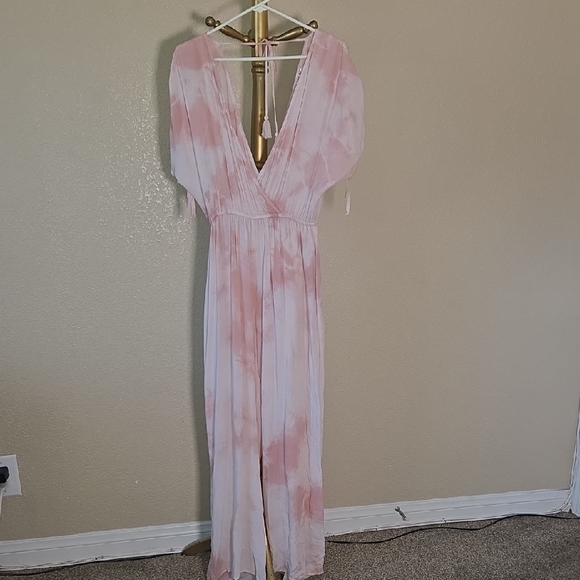 Band of Gypsies Pink and White Maxi Dress - Picture 2 of 8